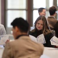Participants viewing the program